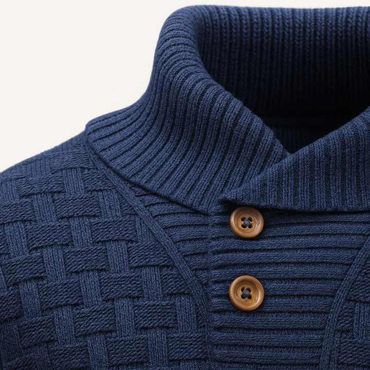 Brighton | Herre Chunky strik trøje med Buttons