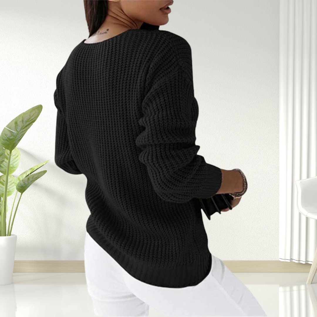 Oriana | Behagelig sweater med V-hals — 10