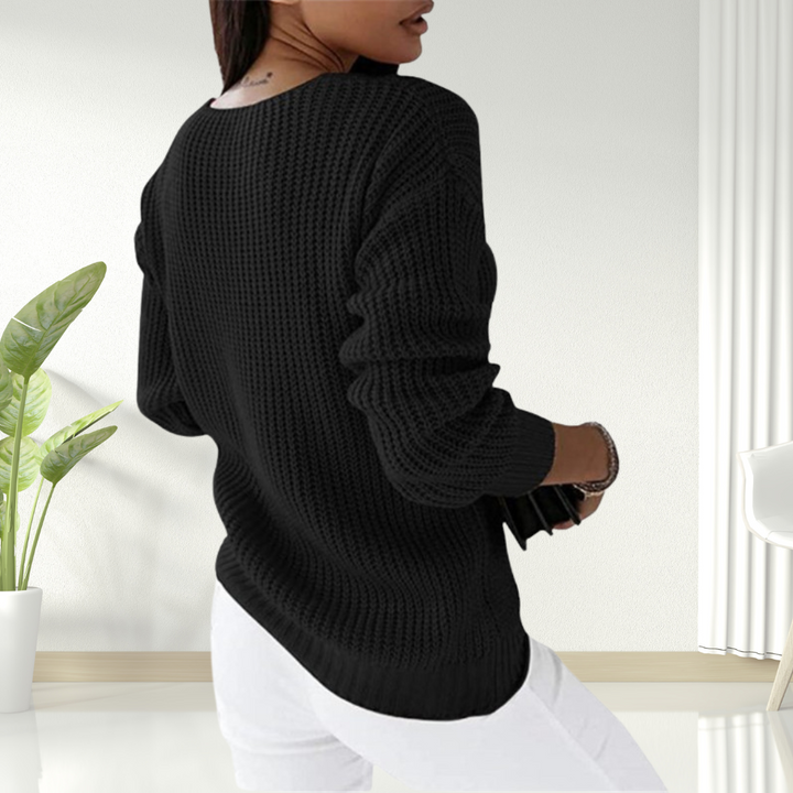 Oriana | Behagelig sweater med V-hals — 10