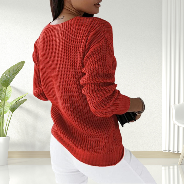 Oriana | Behagelig sweater med V-hals — 14
