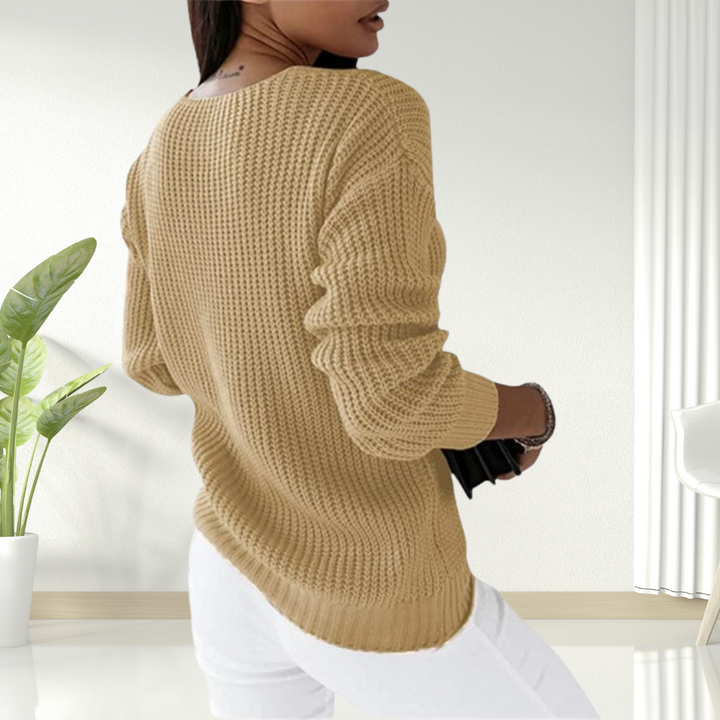 Oriana | Behagelig sweater med V-hals — 15