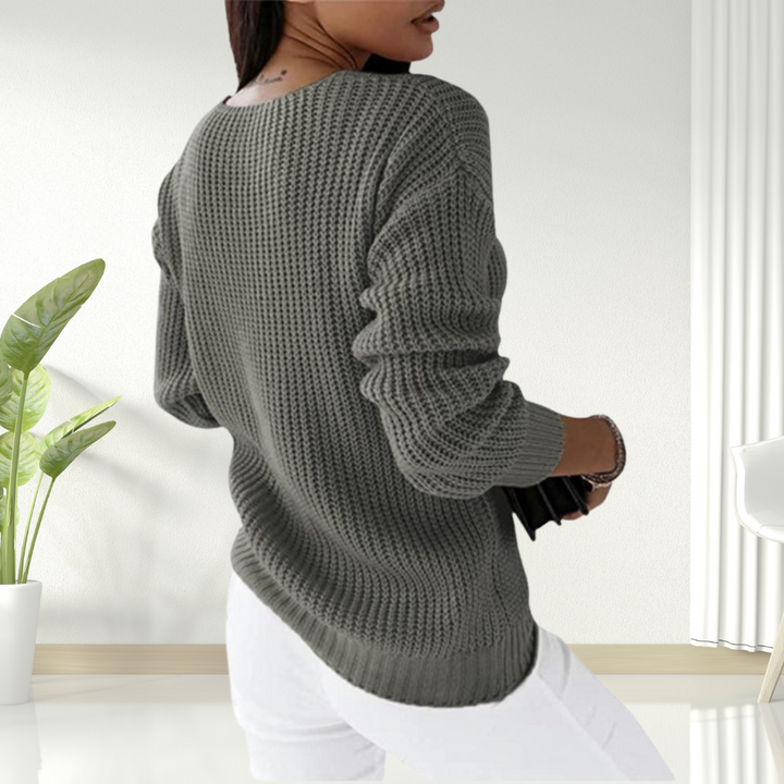 Oriana | Behagelig sweater med V-hals — 11