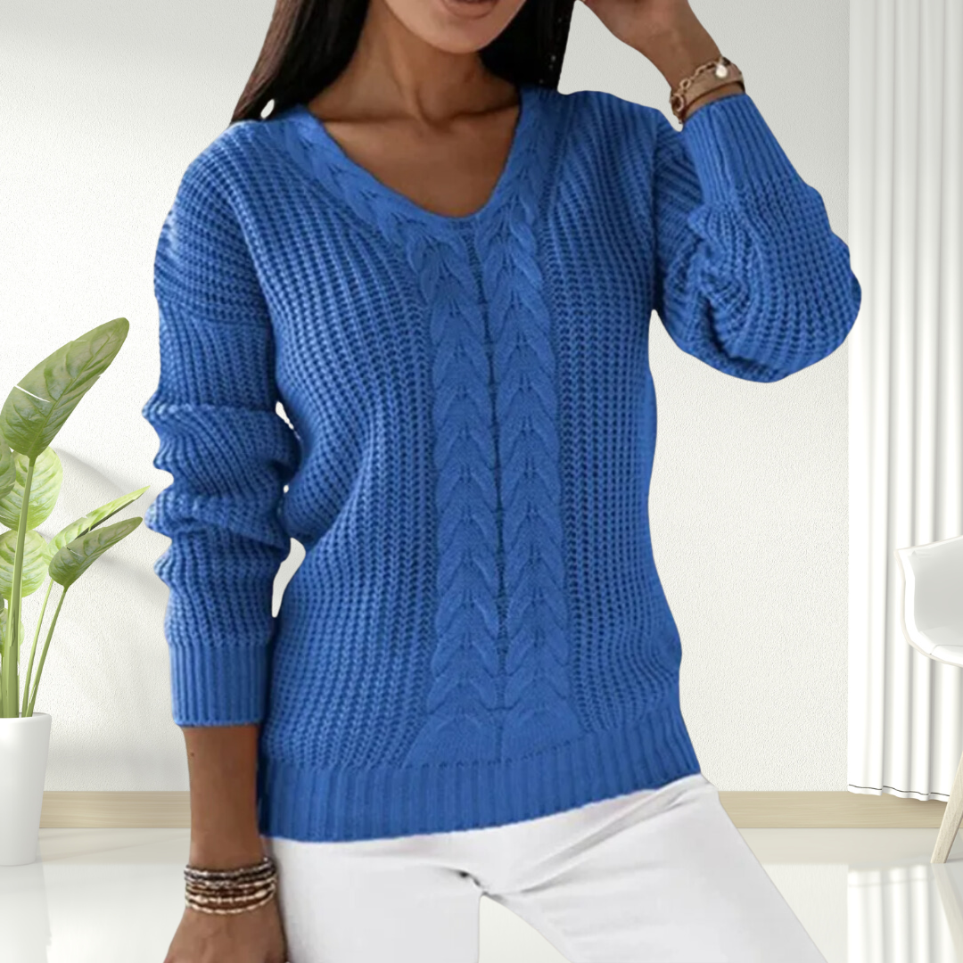 Oriana | Behagelig sweater med V-hals — 1