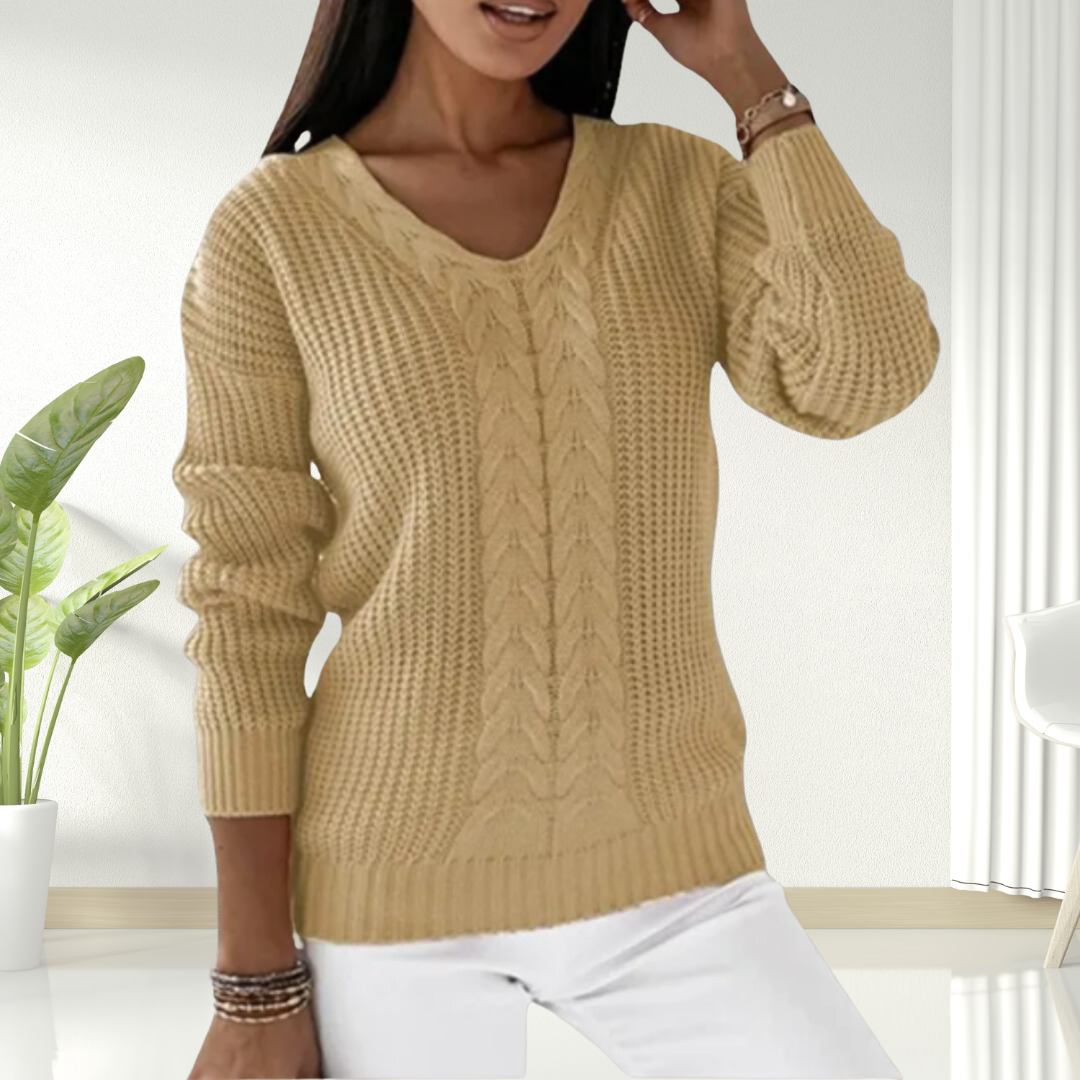 Oriana | Behagelig sweater med V-hals — 3