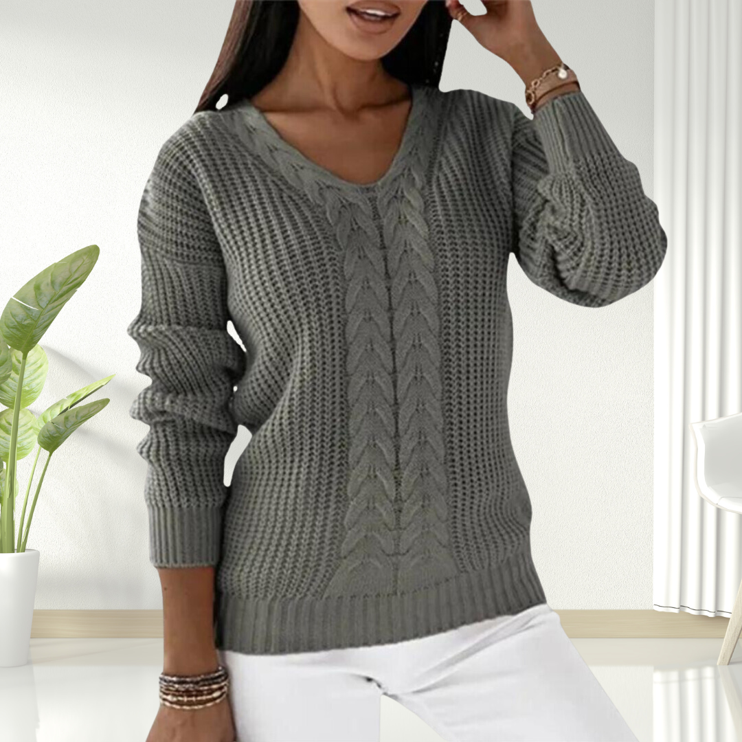 Oriana | Behagelig sweater med V-hals — 2