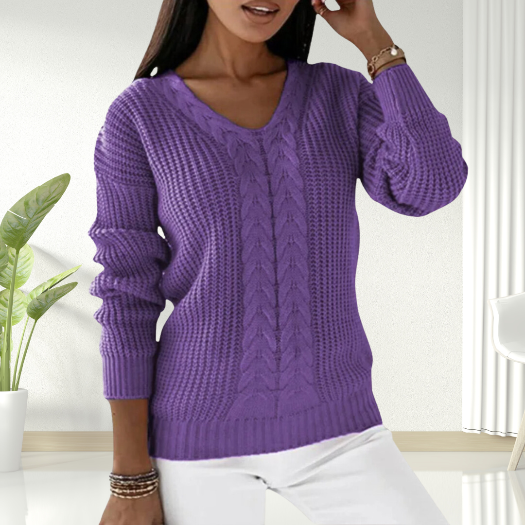 Oriana | Behagelig sweater med V-hals — 6
