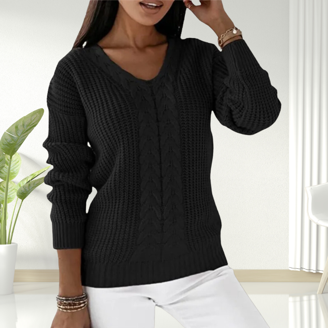 Oriana | Behagelig sweater med V-hals — 5