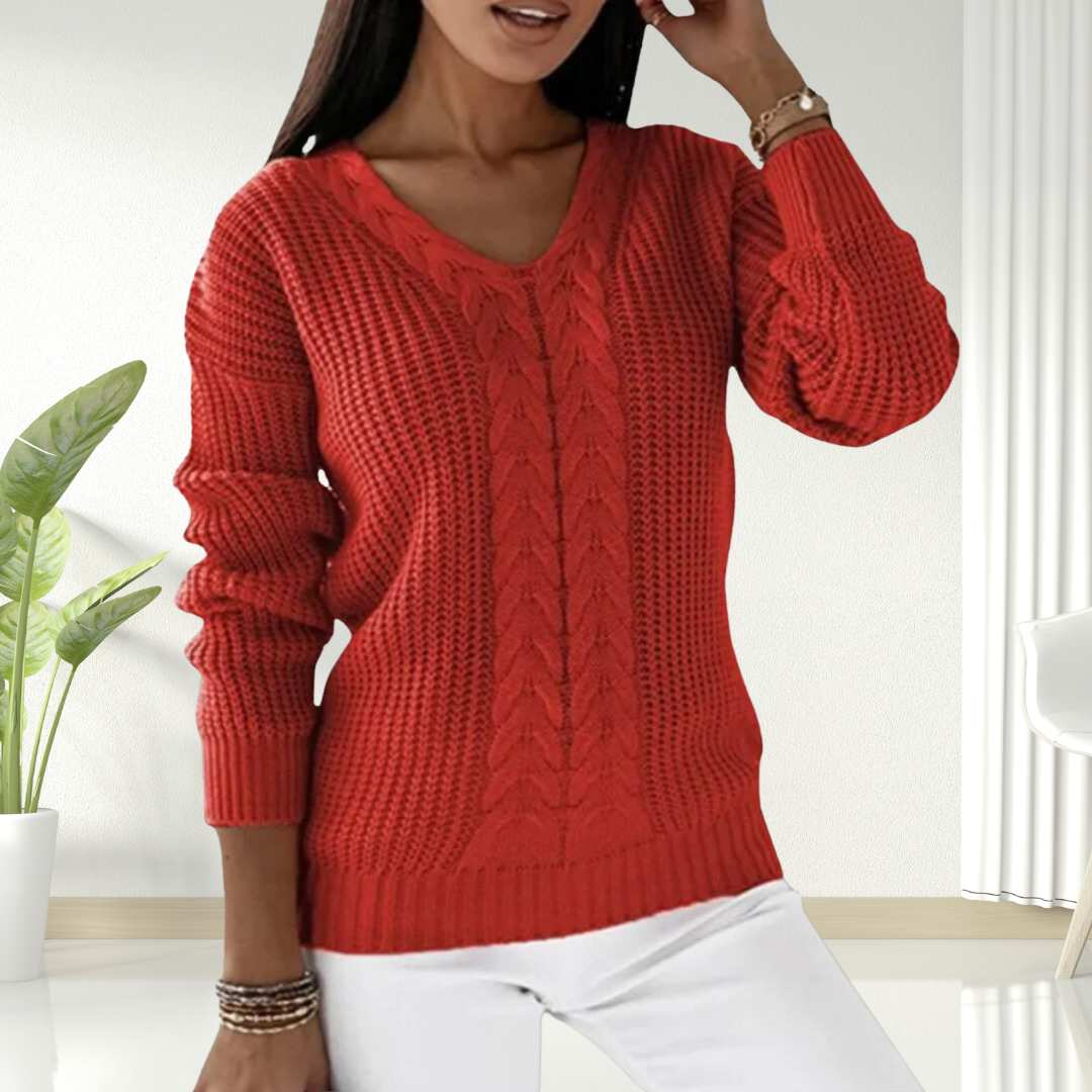 Oriana | Behagelig sweater med V-hals — 4