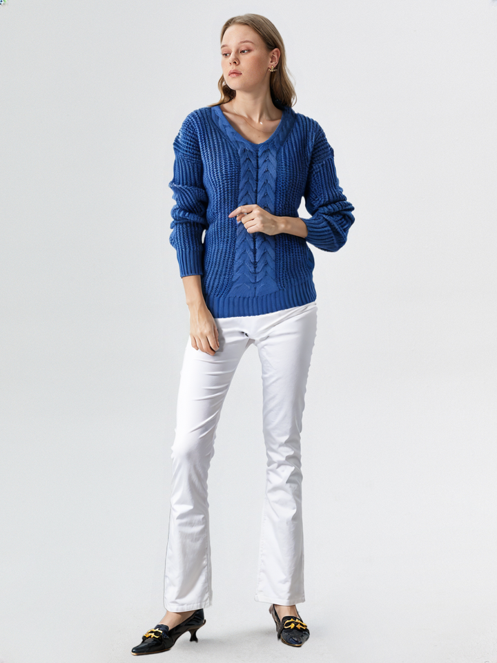 Oriana | Behagelig sweater med V-hals — 19