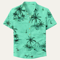 Glencrest Park herre Timeless Tropical Coconut mønster Hawaiian Beach skjorte