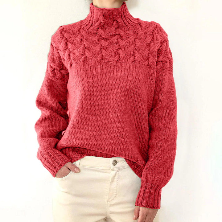 Elena | Varm strikket rullekrave — 12