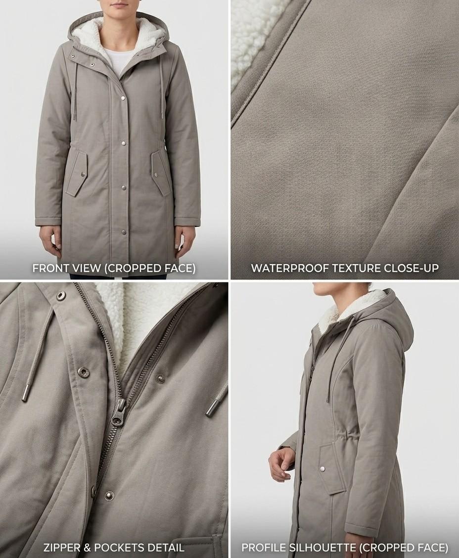 Amélie | Lang vandtæt parka — 16