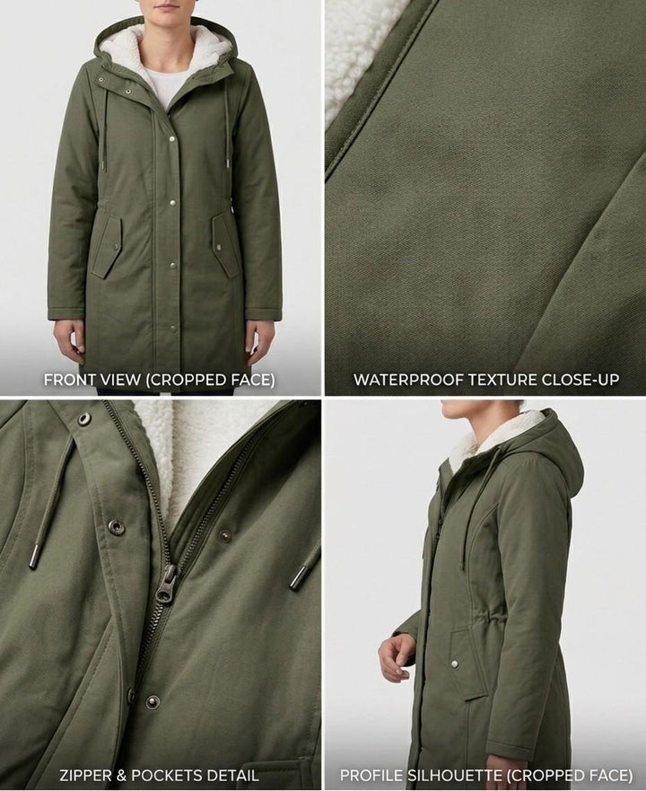 Amélie | Lang vandtæt parka — 10