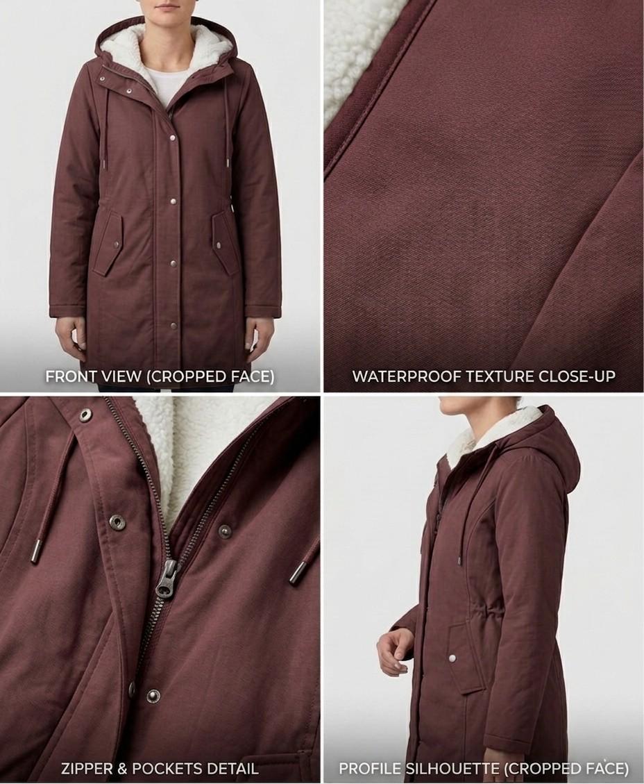 Amélie | Lang vandtæt parka — 13