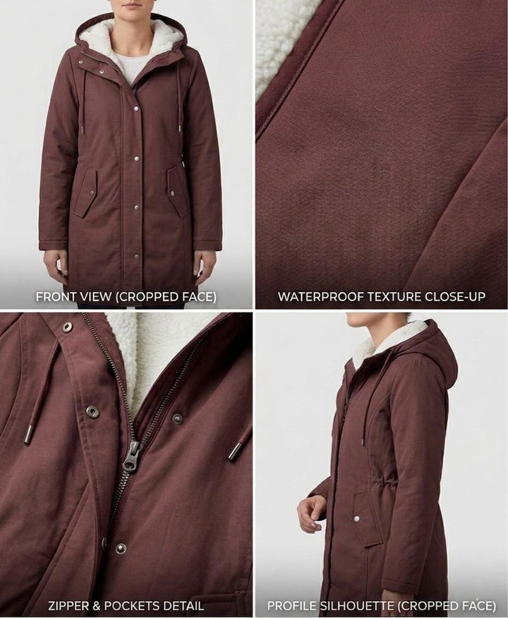 Amélie | Lang vandtæt parka — 13