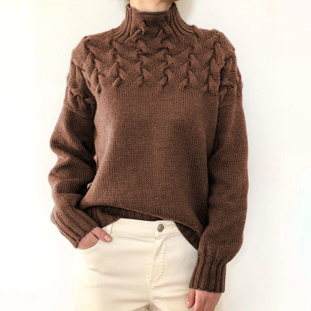Elena | Varm strikket rullekrave — 7