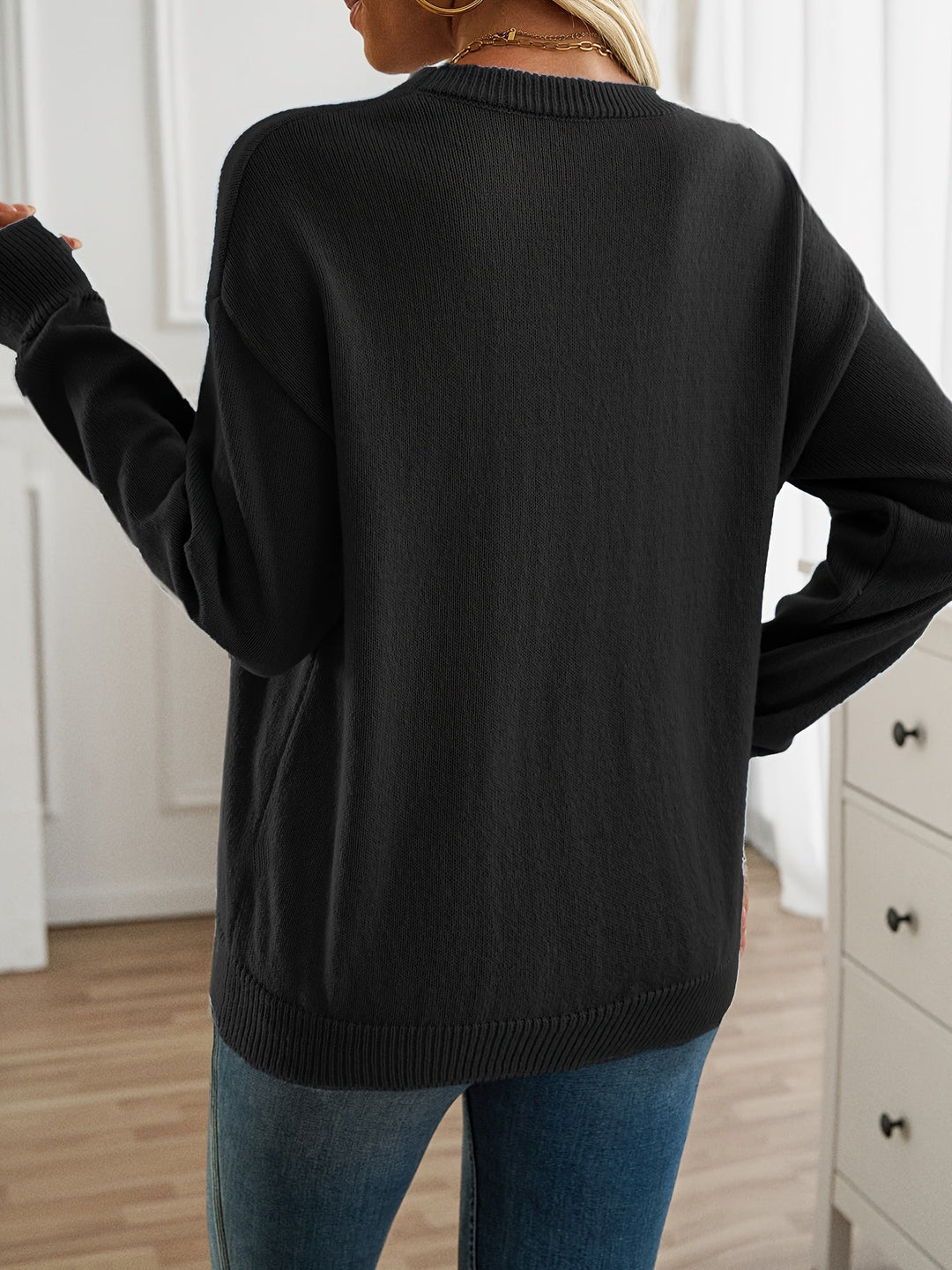 Elisabeth - Langærmet sweater med rund hals — 6