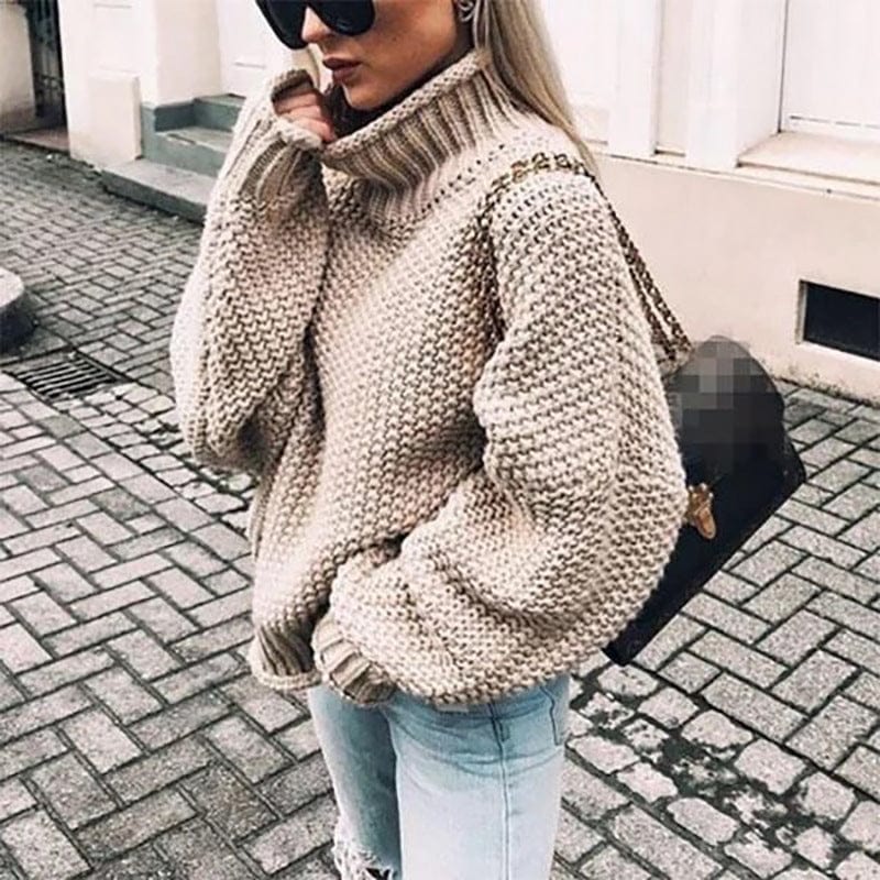 Celine - Chunky Knit rullekravetrøje — 1