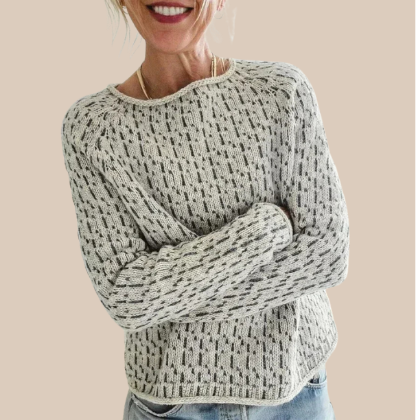 KRISTINE – HYGGELIG STRIKKET SWEATER — 1