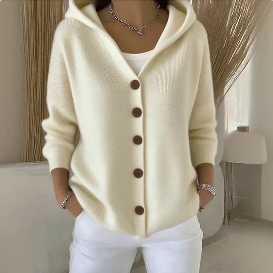 Darienne™ | Strik cardigan med hætte — 2