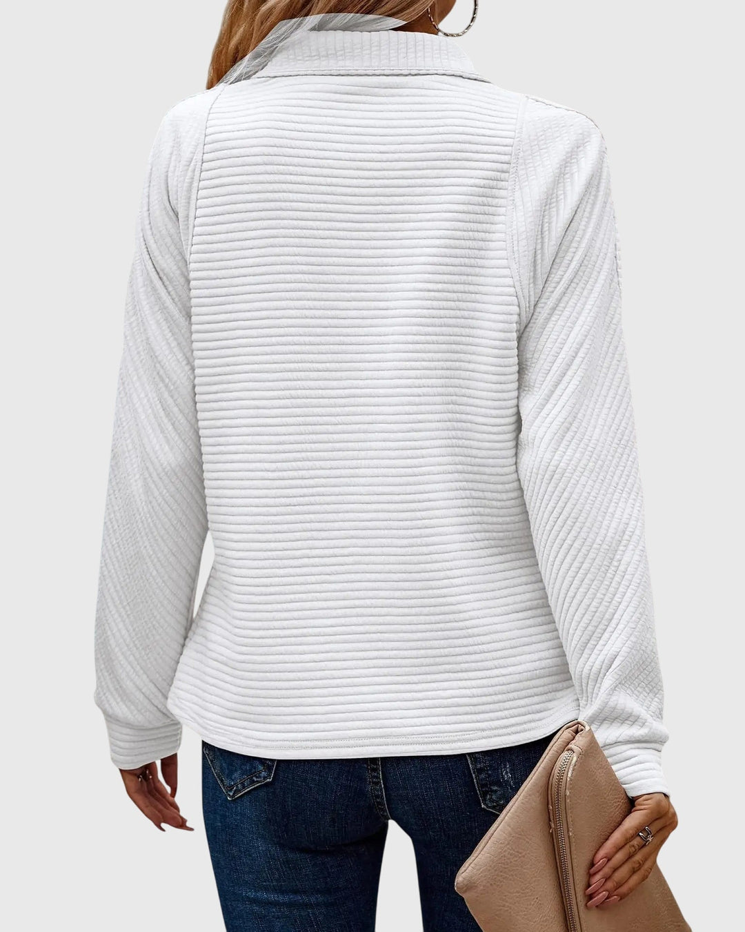 Molly | Elegant trøje med halv lynlås — 10