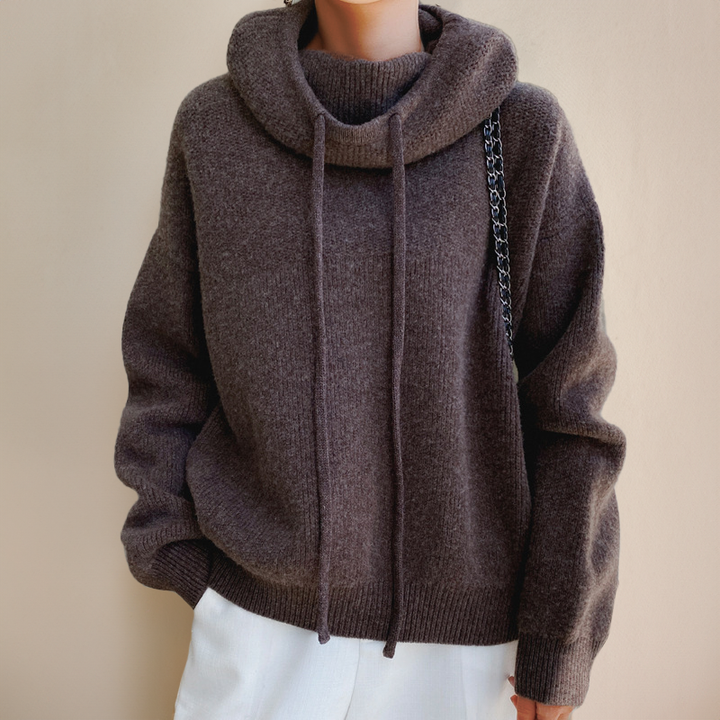 Deborah | Cashmere hyggelig hættetrøje stil — 2
