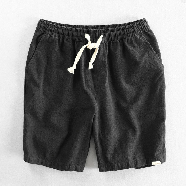 Rowley hør shorts - snøre shorts til mænd