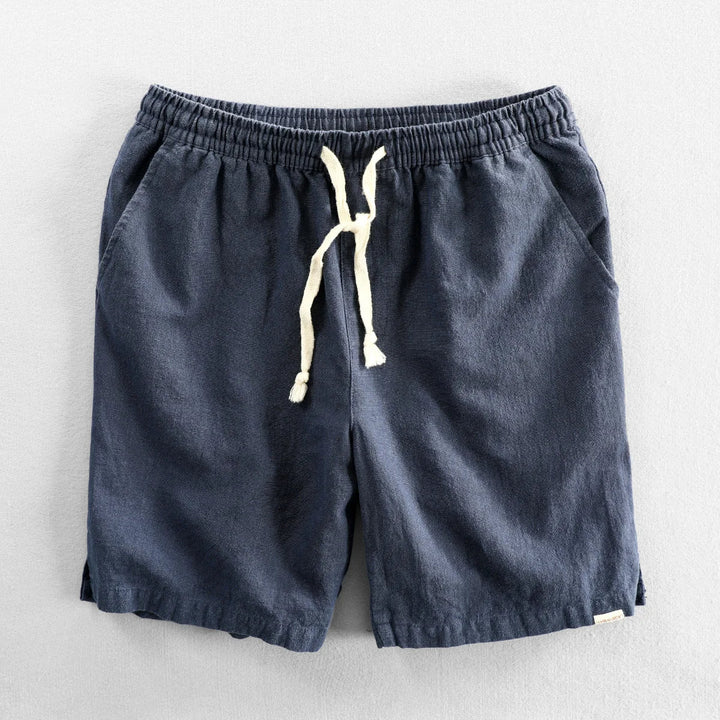 Rowley hør shorts - snøre shorts til mænd