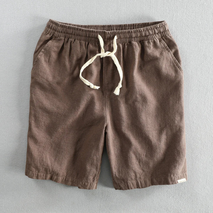 Rowley hør shorts - snøre shorts til mænd