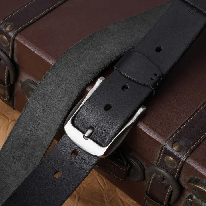 Farnham bælte - klassisk Cowhide læder, Hand-Finished