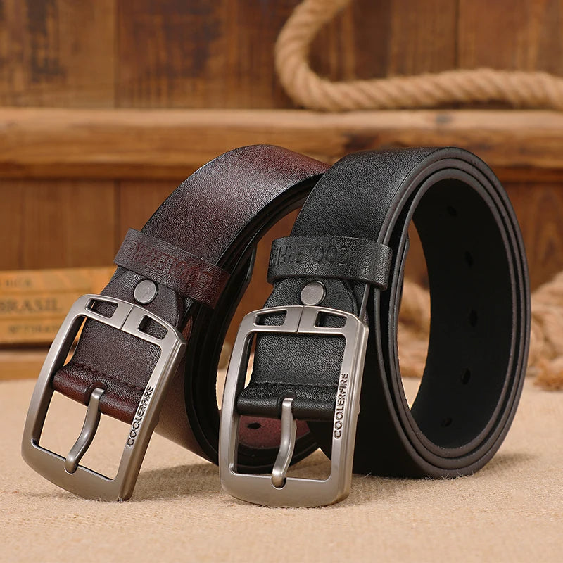 Hadlow bælte - Genuine Cowhide, moderne vintage Style