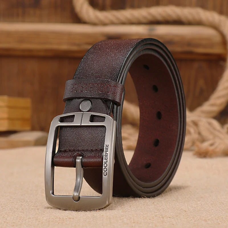 Hadlow bælte - Genuine Cowhide, moderne vintage Style