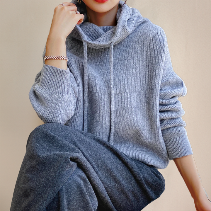 Deborah | Cashmere hyggelig hættetrøje stil — 8