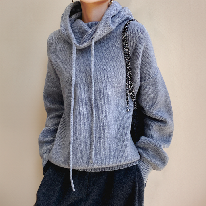 Deborah | Cashmere hyggelig hættetrøje stil — 4