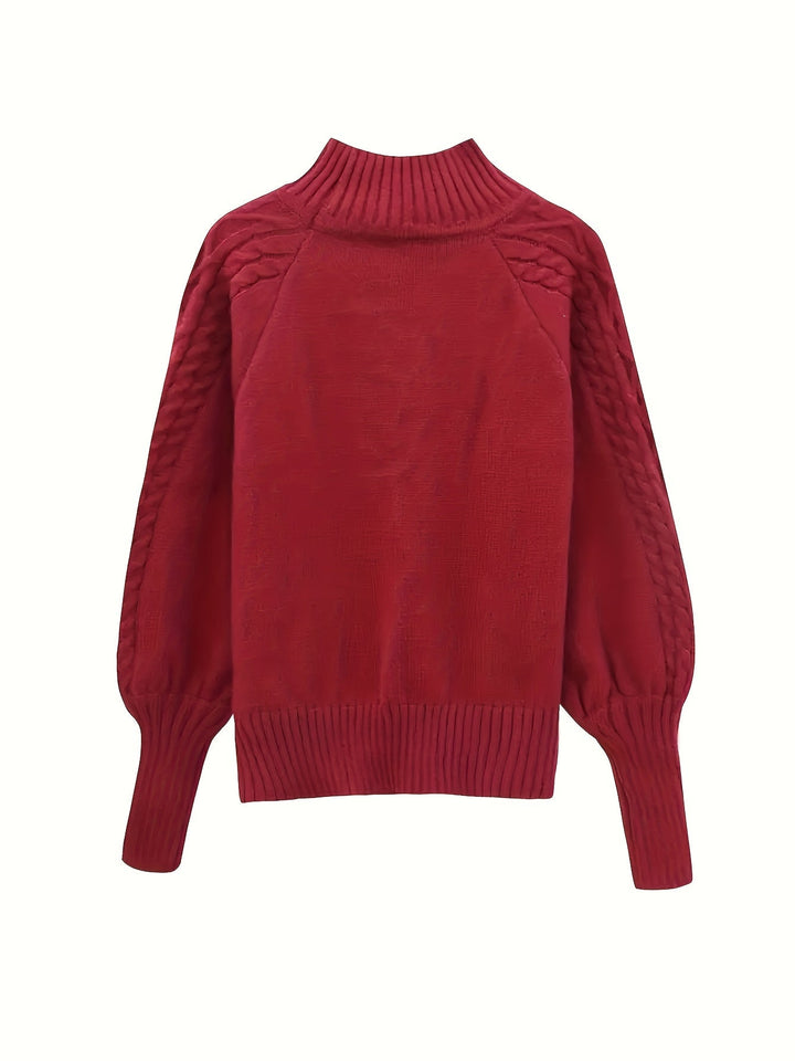 Tinsley - Casual langærmet striktrøje — 13