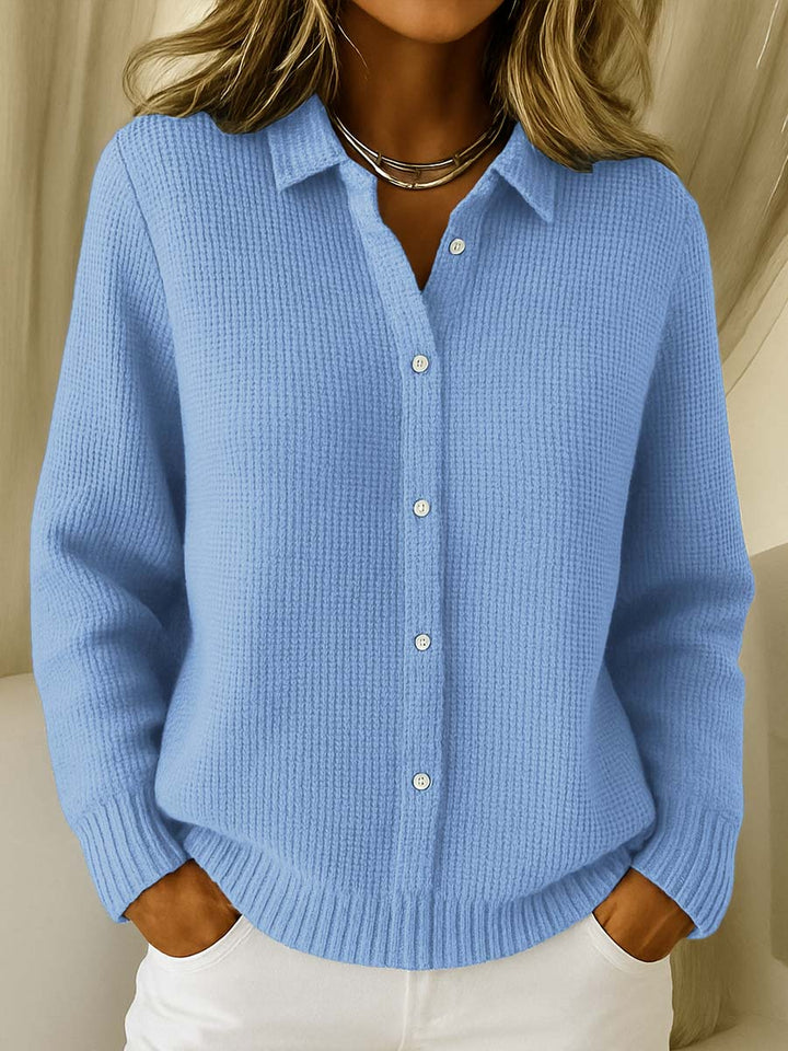 Camille™ | Tekstureret strik cardigan med knapper — 4