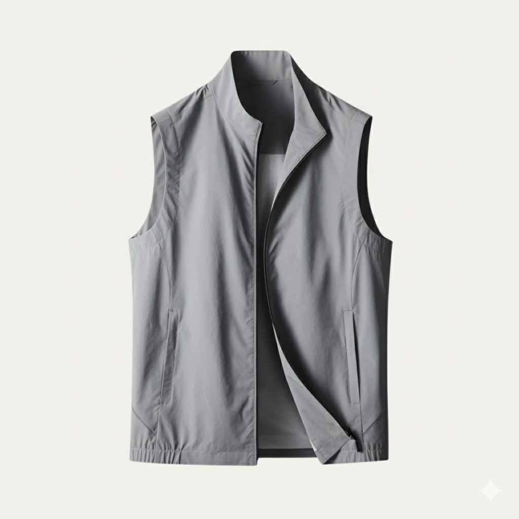 Freja Andersen | Herre let afslappet Vest - åndbar ærmeløs udendørs Vest for Layering