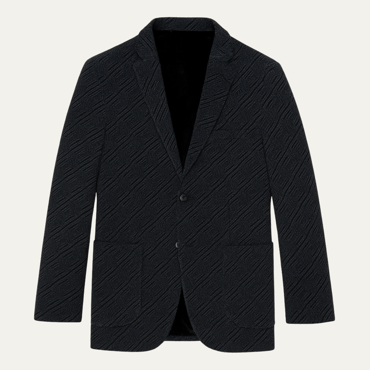 Freja Andersen | Herre varm fleeceforet tekstureret vinter blazer