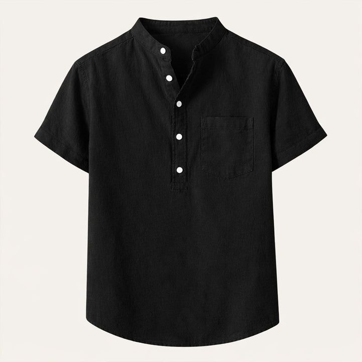 Piccadilly | Herre blød sommer Basic skjorte med Chest Pocket