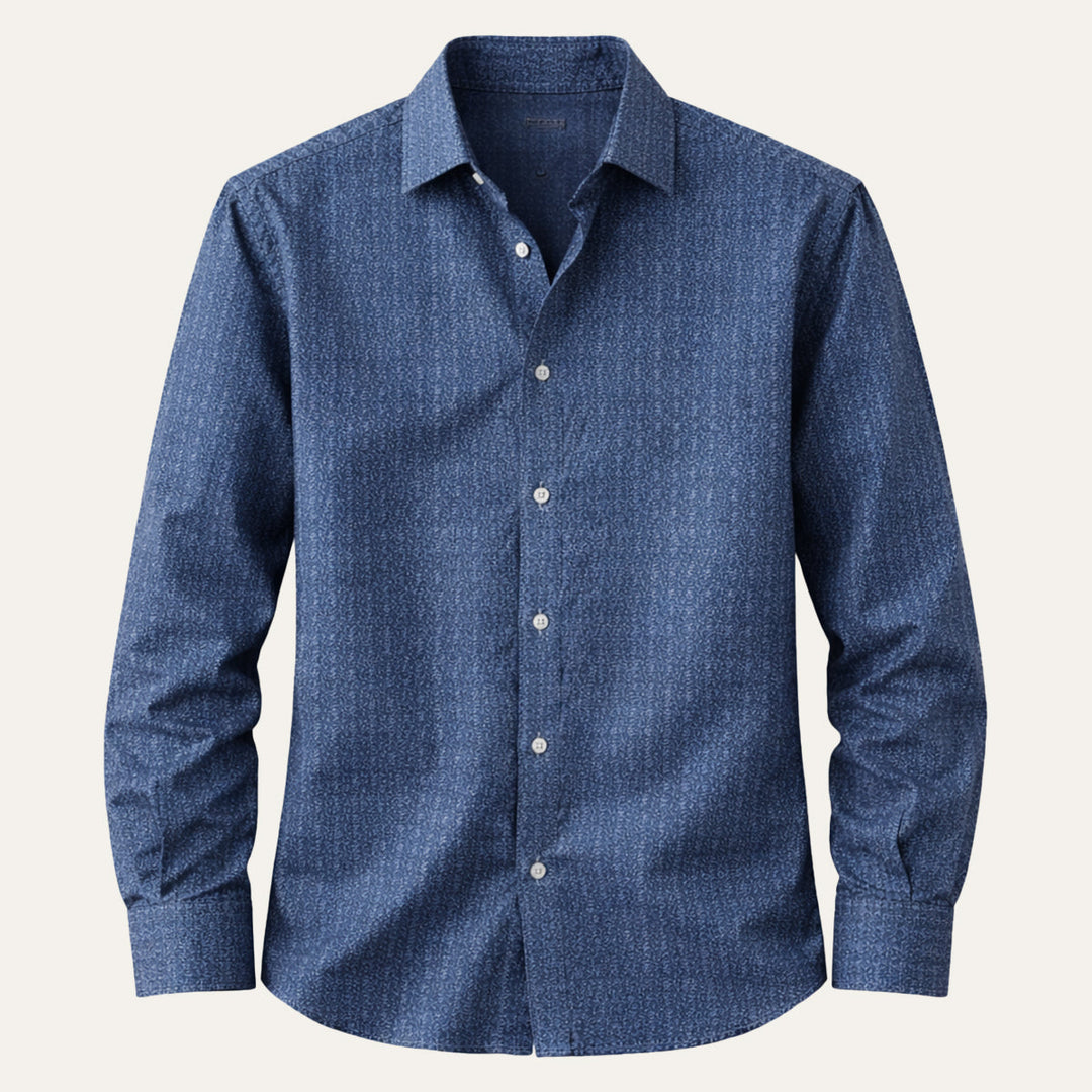 Ashwood Park herre Two Tone Patchwork Western vintage denim skjorte
