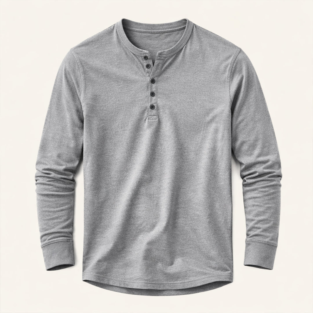 Meadowcrest Hill herre åndbar bomuld Blend Henley skjorte