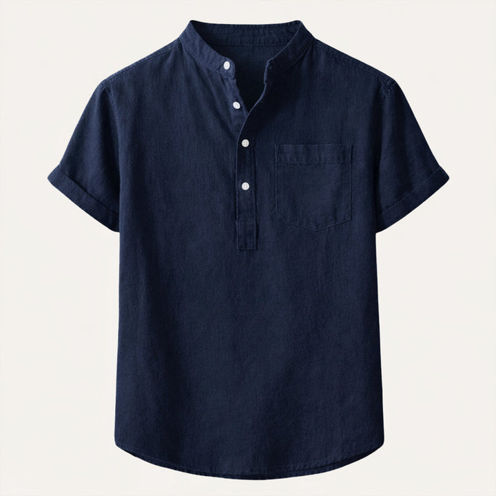 Hyde Park herre afslappet sommer Basic skjorte med Chest Pocket