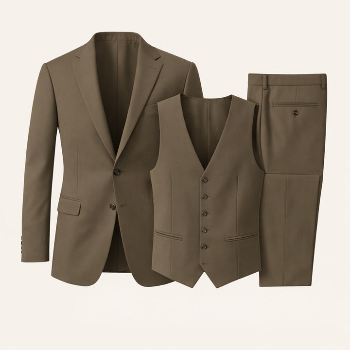 Freja Andersen | Herre 3 Piece slim fit jakkesæt - Elegant blazer, Waistcoat & Trousers sæt