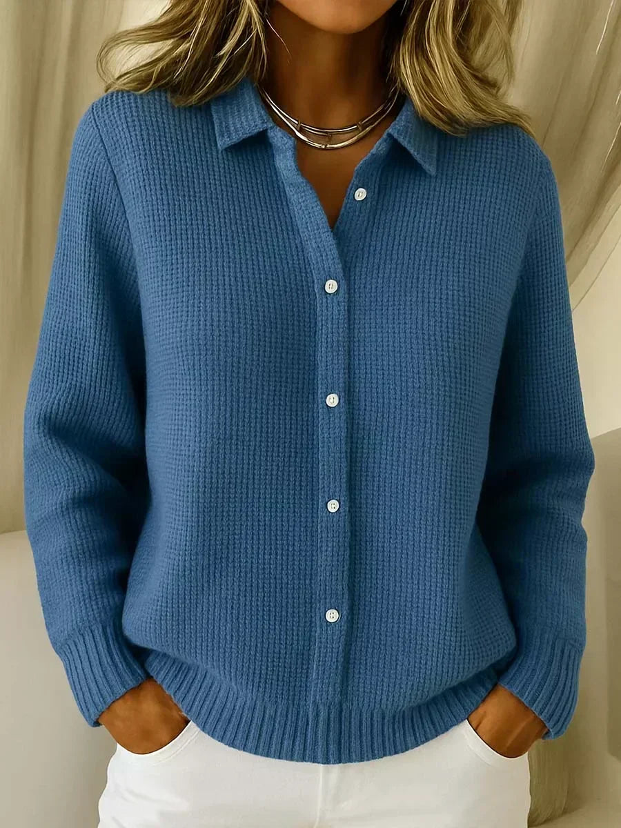 Camille™ | Tekstureret strik cardigan med knapper — 3