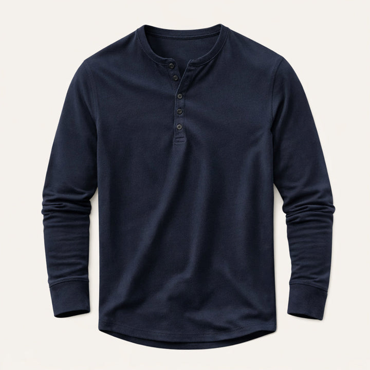 Meadowcrest Hill herre åndbar bomuld Blend Henley skjorte