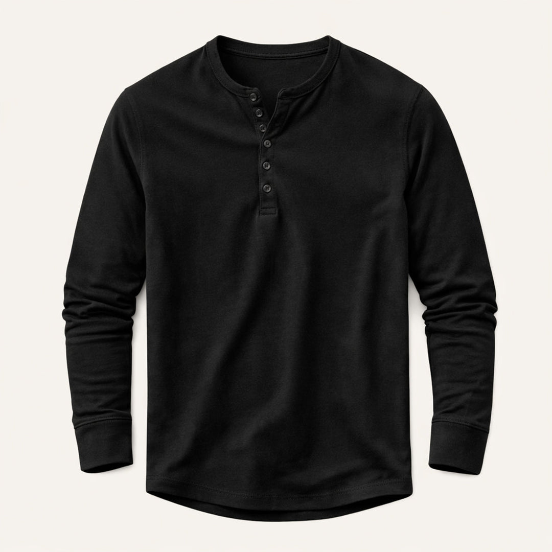 Meadowcrest Hill herre åndbar bomuld Blend Henley skjorte