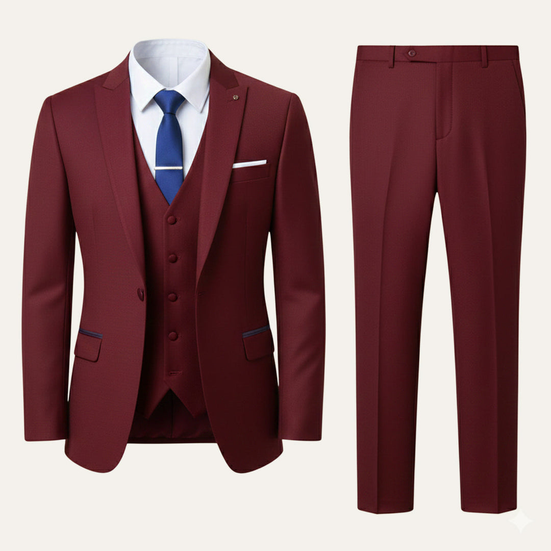 Freja Andersen | Herre 3 Piece jakkesæt - Elegant slim fit Formal Tuxedo sæt