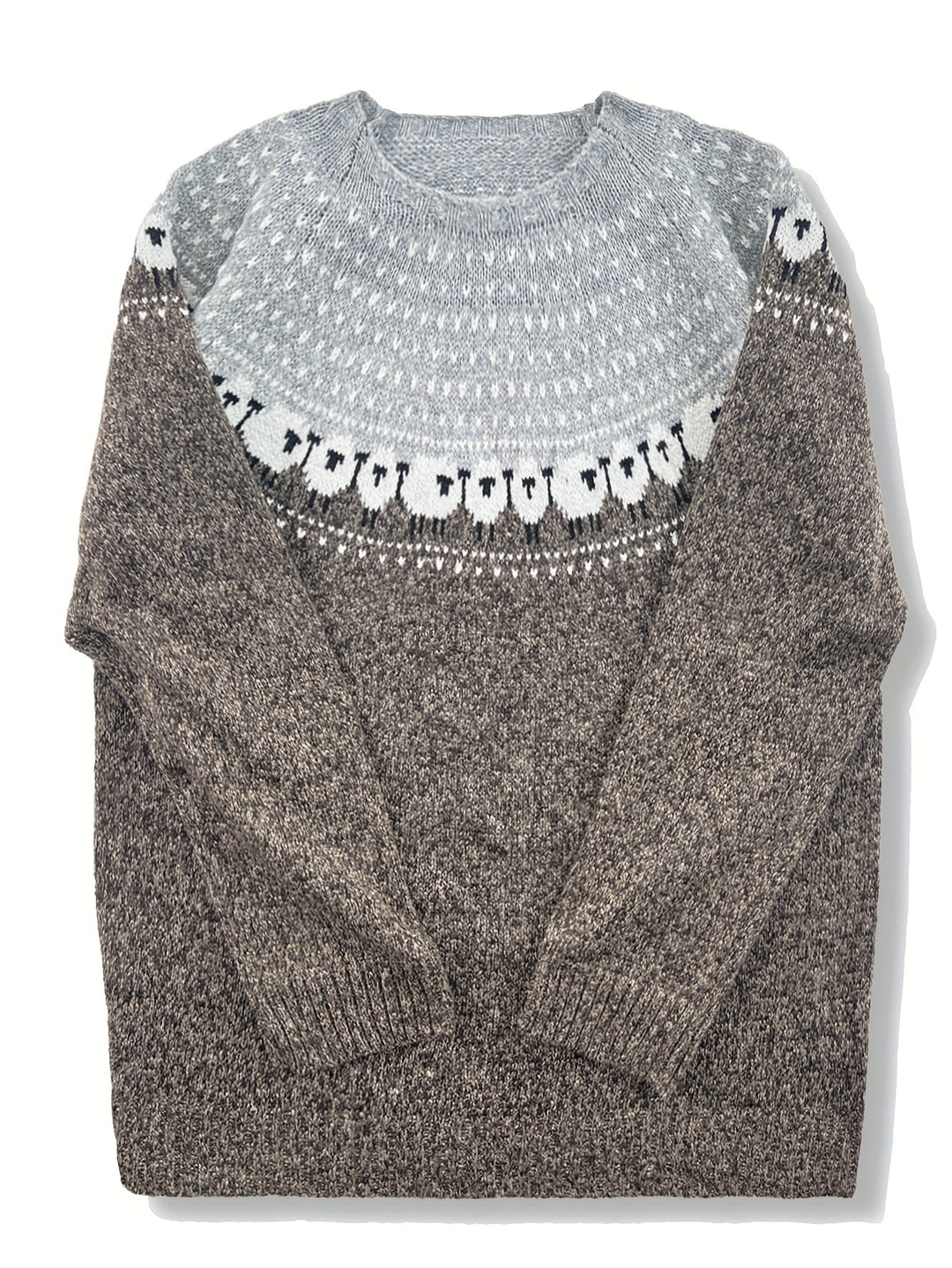 Nordic™ | Elegant vintertrøje med får Jacquard mønster — 2