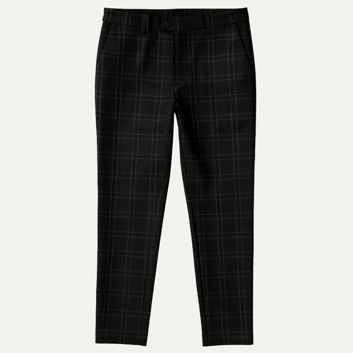 Freja Andersen | Herre stilren afslappet Checked slim fit bukser