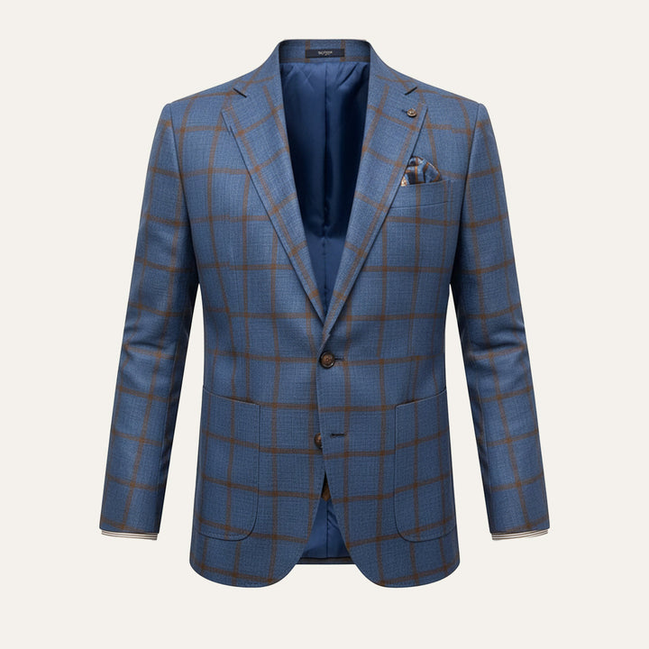 Garda Porto herre Checked dobbeltknappet Plaid blazerjakke